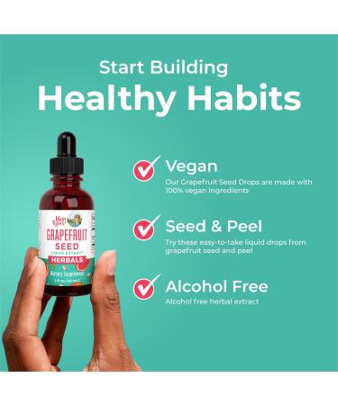 MaryRuth Organics Grapefruit Seed Extract Grapefruit Seed Oil Drops | Peel & Seed | Herbal Tinctures Liquid Drops | Sugar Free | Vegan | Non-GMO | Gluten Free| Unflavored | 30 Servings | 1 Fl Oz - Buy Online on GoSupps.com