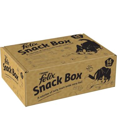 Felix Mix Cat Treats Brown Pack of 14 Assorted 54.64 g (Pack of 14) - Buy Online on GoSupps.com
