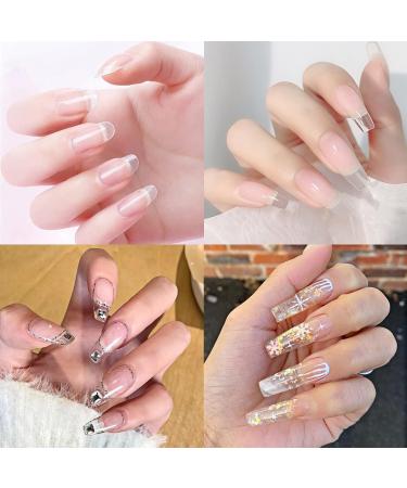 Lofuanna 15g Clear Builder Nail Gel Set | High Self-Leveling Nail Repair & Extension Gel (2Pcs) | Acrylic Nail Brush Included - Buy Online on GoSupps.com