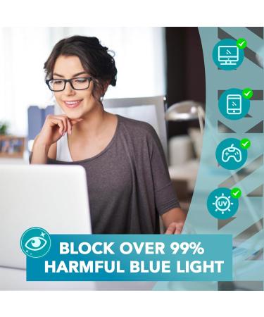ZENNI Blue Light Blocking Glasses for Men & Women - UV Protection Anti Eyestrain Perfect for Work & Gaming (Black Gold - Buy Online on GoSupps.com