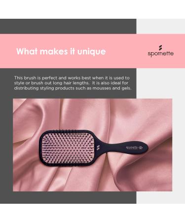 Spornette Pink Ion Fusion Paddle Brush 472 - Nylon Paddle Brush - Buy Online on GoSupps.com
