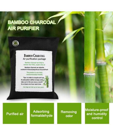 Shanrya Air Purification Bag - Non-Toxic Bamboo Carbon Deodorant Bag - Removes Formaldehyde & Odors - Safe Air Purifier (Black) - 7.2 x 5.7 Inches - Buy Online on GoSupps.com