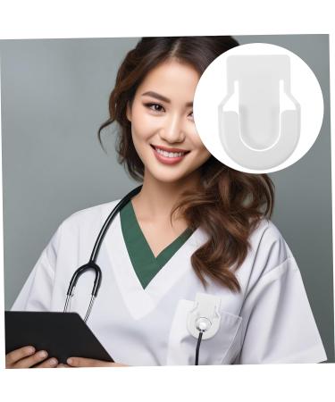 White Small Hanging Buckle Supply Replacement Holder for Doctors & Nurses | International Shipping Available - Buy Online on GoSupps.com
