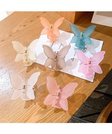 Hair Claw Butterfly Jaw Clips Girls Hair Clips SUPRROW Hair Accessories for Girls and Women (Mixed color 7 pack) - Buy Online on GoSupps.com