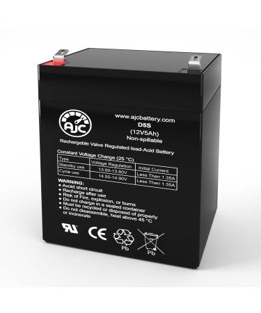 AJC Battery Compatible with BB SHR7-12 12V 5Ah Sealed Lead Acid Battery