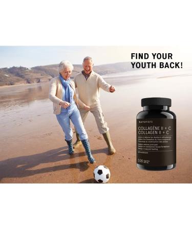 Hydrolyzed Collagen Peptide Supplement Tablets with Vitamine C for Men and Women - 100 Collagen Capsules - Joint pain supplement - Helps maintenance of bones and cartilage - Buy Online on GoSupps.com
