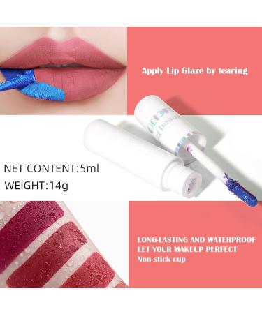 DAGEDA 4 Colors Lip Stain Set | Long-Lasting Waterproof Lip Tint | Peel-Off Lip Tattoo | Non-Stick Cup Formula | Includes 5ML Empty Spray Bottle - Buy Online on GoSupps.com