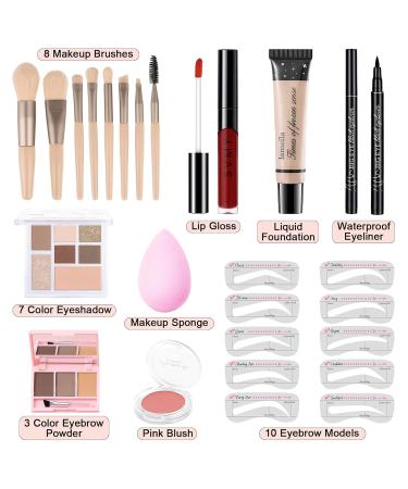 Ultimate Makeup Kit for Teens & Beginners - 7 Nude Matte & Shimmer Eyeshadows | Perfect Gift Set for Girls & Women - Buy Online on GoSupps.com