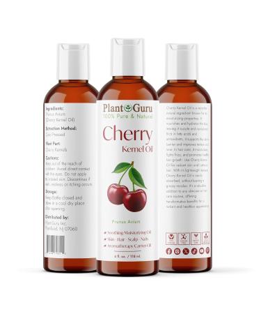 Shop 100% Pure Cold Pressed Cherry Kernel Oil 4 oz - Natural Moisturizer for Skin Face Body & Hair | Ideal for DIY Creams & Lip Balms - Buy Online on GoSupps.com
