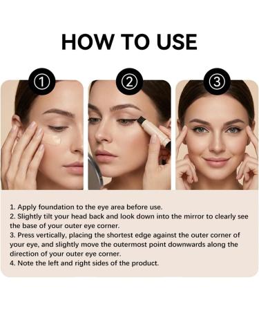  WJnflQN Wing Eyeliner Pad Double Ended Waterproof Makeup | Bendable Gel Eyeliner Set For Girls Women Makeup Enthusiasts Beginners Parties Daily Cosmetics - Buy Online on GoSupps.com