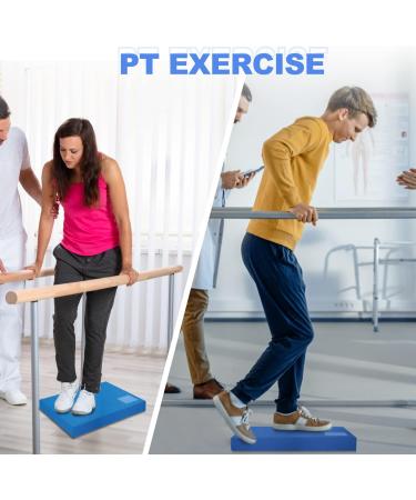 5BILLION XL Foam Balance Pad for Physical Therapy & Yoga - Non-Slip Exercise Pad for Fitness & Stability Workouts - Blue, Large Size (19.6 x 15.7 x 2.4) - Buy Online on GoSupps.com