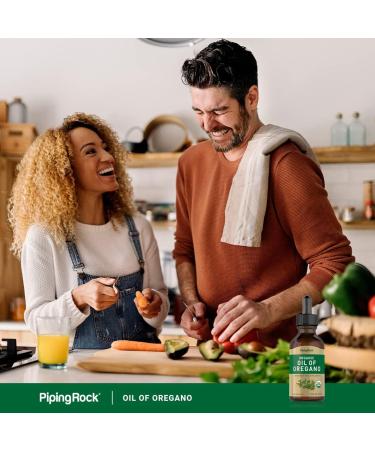 Piping Rock Organic Oil of Oregano Liquid Drops | 2 fl oz with Extra Virgin Olive Oil | Herbal Extract Supplement - Buy Online on GoSupps.com