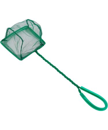 Pawfly 4 Inch Aquarium Net - Fine Mesh Small Fish Catch Net with Plastic Handle (Green, 1 Pack) - Buy Online on GoSupps.com