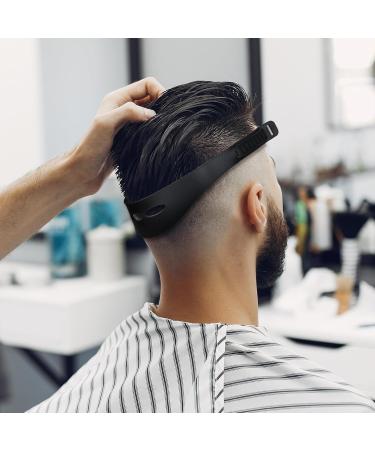 Adjustable Neckline Shaving Template - Soft Silicone Hair Cutting Guide for DIY Home Haircuts | Easy Trimming Tool for Men - Buy Online on GoSupps.com