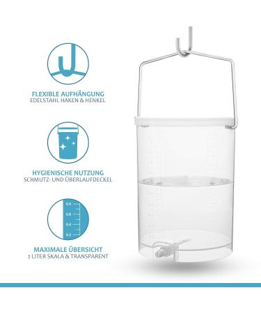 Lyvanas Enema Set 2L Intestinal Inlet for Comfortable Colon Cleansing | Hygienic & Transparent Design - Buy Online on GoSupps.com