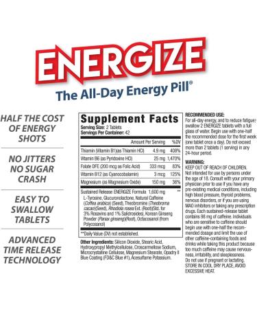 iSatori Energize - 84 Tablets | Boost Energy & Performance - Buy Now! - Buy Online on GoSupps.com