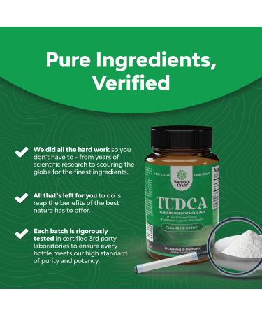 Natures Craft Advanced TUDCA Bile Salt Supplement - 30 Capsules - Buy Online on GoSupps.com