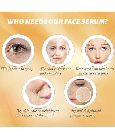Trendyfave Peptides Serum Hexapeptide Face Serum Brightening Serum Moisturiser Face Anti Aging Peptide Hydrating Serum Repairs Skin Serums Skincare Reduce Fine Lines And Wrinkles - Buy Online on GoSupps.com
