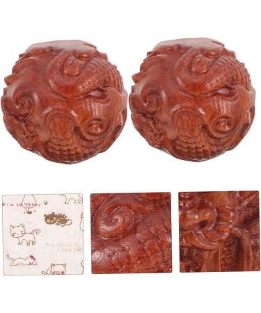 Lalafina Wooden Baoding Balls - 1 Pair of Hand Massage Globet for Thai Massage & Stress Relief | Premium Handcrafted Chinese Medicine Tools - Buy Online on GoSupps.com