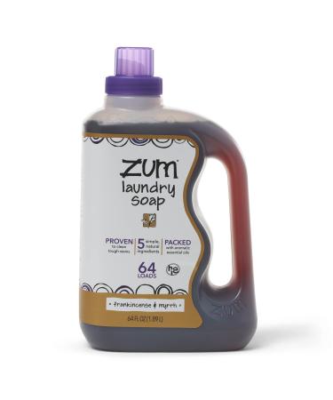Indigo Wild Zum Clean Laundry Soap Frankincense Myrrh,64 fl oz