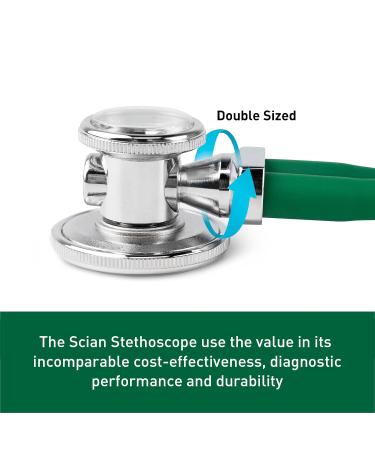 HONSUN Dual Head Stethoscope - Sprague Rappaport for Doctors, Nurses & Students (Green) - Buy Online on GoSupps.com