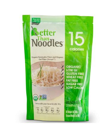 Better Than Noodles Certified Organic. Vegan, Gluten-Free, Non-GMO, Konjac Noodles 14 Ounces (6 Pack) 14.0 ounces