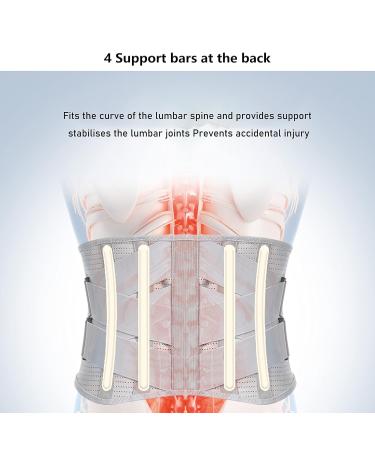 Usun Back Support Belt | Innovative Lumbar Spine Support for Pain Relief & Injury Prevention | Premium Quality Bandage - International Shipping Available - Buy Online on GoSupps.com