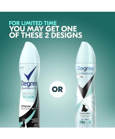 Degree Women's Antiperspirant Deodorant Dry Spray - Pure Rain 3.8 oz - Stain Protection & Long-Lasting Freshness - Buy Online on GoSupps.com