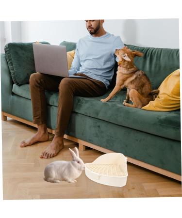 BESPORTBLE 3pcs Box Rabbit Toilet Cage Hamster Toilet Bedding for Hamster Rabbit Litter Small Animal White Pp 25X20X10CMx3pcs Whitex3pcs - Buy Online on GoSupps.com