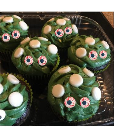 Weraru Bloody Red Eyeball Candy Cake Toppers - Halloween & Christmas Party Decorations - 6.8oz (Mixed Sizes) - Buy Online on GoSupps.com