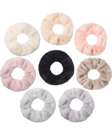 8 Pieces Towel Microfiber Scrunchies Hair Drying Scrunchies Soft Microfiber Thick Fuzzy Scrunchy Ponytail Holder Hair Ties for Wet and Dry Hair - Buy Online on GoSupps.com