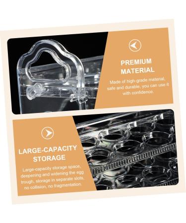 Healeved Container Holder Storage Fridge Tray Refrigerator Flipped Preservation Shop Household Home Transparent 25.5X20X10CM - Buy Online on GoSupps.com