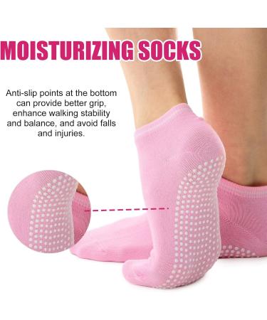 2 Pairs Moisturizing Sock Set Anti Slip Full Coverage Foot Care Moisturizing Socks for Dry Cracked Feet - Buy Online on GoSupps.com