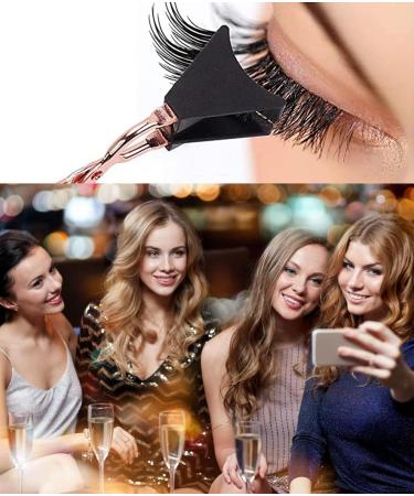 Magnetic Reusable False Eyelashes Set - 4 Pairs Natural Look 3D Effect | Waterproof, No Eyeliner Needed | Includes Applicator | Dark - Buy Online on GoSupps.com