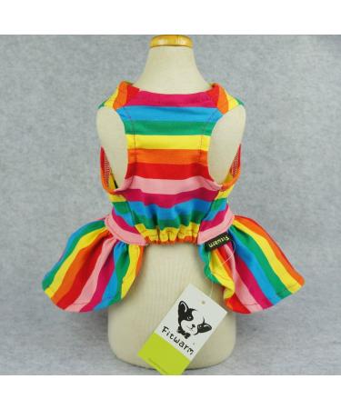 Fitwarm Rainbow Easter Dog Dress Vest Shirt for Medium Pets - Buy Online on GoSupps.com