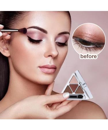 Natural Eyeshadow Palettes | 4 Colors Colorful Eyeshadow Palette | Professional Highly Pigmented Waterproof Glitter Makeup Palette Eye Shadow For Teens Beginners Travel Makeup Pochy F401#brown Kiss Secret Language - Buy Online on GoSupps.com