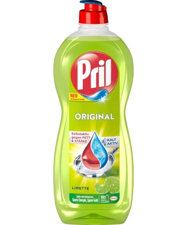 Pril Original Limette 4x675ml | Hand Dishwashing Detergent - High Fatty Loose for Cold Water Fresh Lime Scent - Buy Online on GoSupps.com