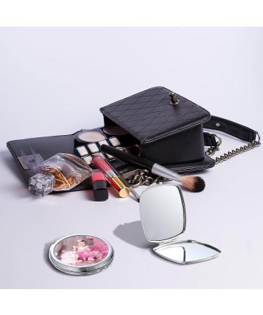 6-Piece Sublimation Blanks Pocket Mirror Set - Foldable Metal Compact Mirrors for Women - Ideal for Travel and Daily Use - Buy Online on GoSupps.com