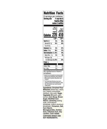 Betty Crocker Cinnamon Streusel Muffin and Quick Bread Mix  13.9 oz (Pack of 12) CINN STREUSEL 13.9 Ounce (Pack of 12) - Buy Online on GoSupps.com