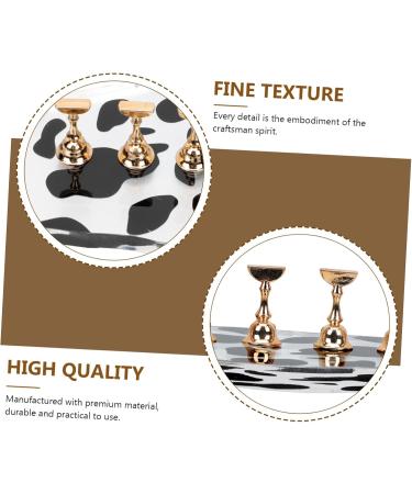 Healeved Cow Base Toe Nail Painting Stand Practice Stand Nail Showing Stand Magnetic Mount Nail Polish Stand Nail Tools U as Postizas Decoradas Magnetic Tool Cosmetic Practice Tools Gilded - Buy Online on GoSupps.com