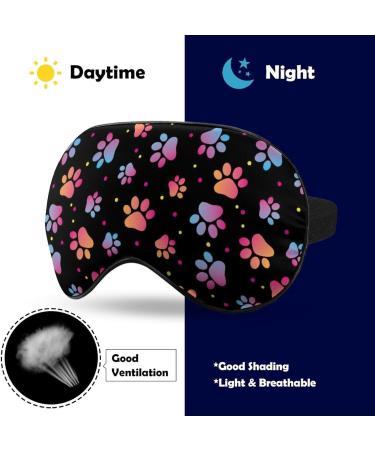 Shop Seamless Animal Footprint Sleep Mask for Women | Breathable Blackout Eye Mask with Adjustable Straps - Perfect for Travel - Buy Online on GoSupps.com