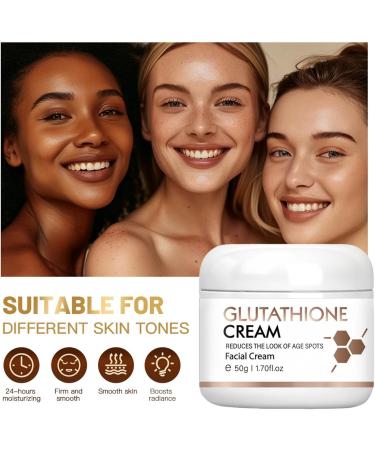 Glutathione Skin-Lightening-Cream Glutathione Whitening-Cream Face Moisturiser Cream Moisturising Anti Aging Face Cream Skin Tone Correcting 50g - Buy Online on GoSupps.com