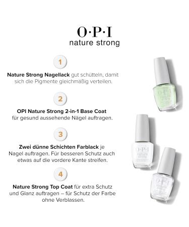 Opi Nature Strong Nail Polish - Vegan Formula Natural Ingredients Up to 7 Days Wear Eco-Friendly Packaging Bright Colors Inspired by Nature - Buy Online on GoSupps.com