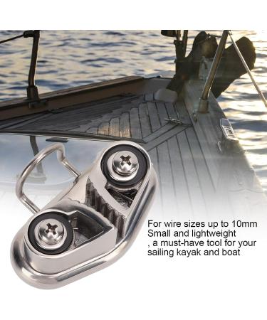Acouto Boat Cam Cleat with Wire Ring | 316 Stainless Steel | For Wire Sizes Up To 10mm | Sailboat Pilates Equipment - Buy Online on GoSupps.com
