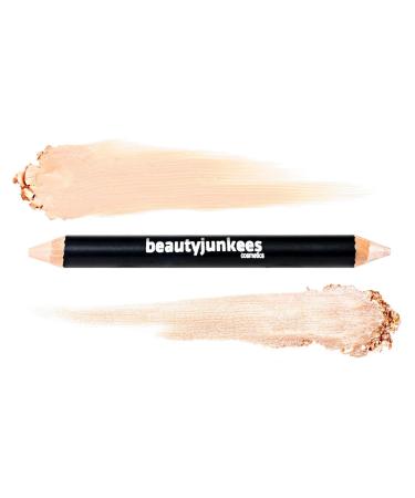 Eye Brightener Stick Highlighter - Eyebrow Concealer Duo Pencil Crayon Makeup  Creamy Matte Brow Shaper Definer  Shimmer for Highlighting Inner Corner  Gluten Paraben Cruelty Free  Cool Beige COOL BEIGE DUO BROW CRAYON - Buy Online on GoSupps.com