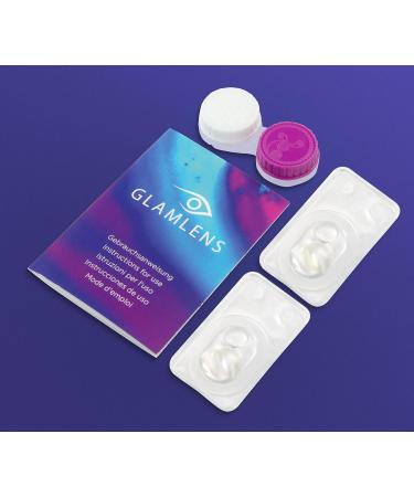 Very Covering Natural Green Contact Lenses - Silicone Comfort Jasmine Light Blue + Container - 1 Pair (Dia 14.00 0.00 Dioptria) | International Shipping - Buy Online on GoSupps.com
