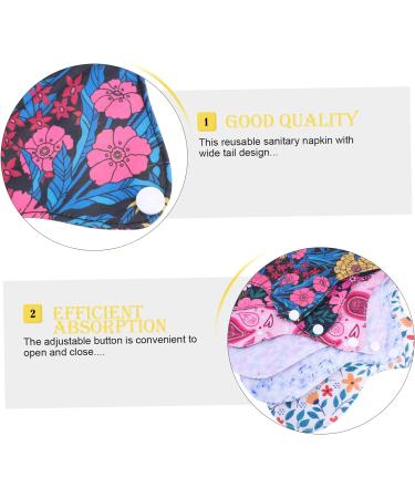 6pcs Washable Menstrual Cloth Panty Liner Set - Durable & Portable Women's Period Pads - Buy Online on GoSupps.com