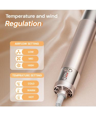 500 Million Negative Ions Hair Dryer Brush 6-in-1 | 140 000 RPM Professional Hot Air Brush for Fast Drying Curling & Straightening Hair - Buy Online on GoSupps.com