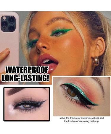 Urisgo Eyeliner Stickers - Reusable & Quick Application | 28 Pairs of Eye-Lash Stickers for Effortless Beauty - Buy Online on GoSupps.com