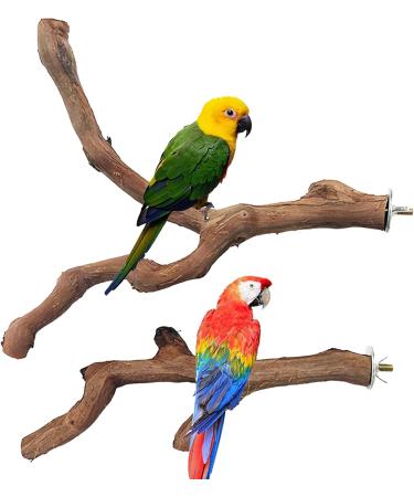 Allazone 3-Piece Nature Bird Accessories Set | Wooden Ladder Pole & Toys for Parrots & Canaries - International Shipping Available - Buy Online on GoSupps.com
